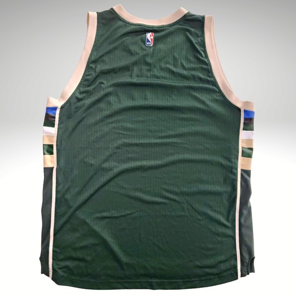 MILWAUKEE BUCKS Blank SWINGMAN ADIDAS SEWN Fear Deer Jersey Men's Size XL - Picture 2 of 8